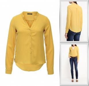 Желтые блузки, блуза motivi, весна-лето 2016